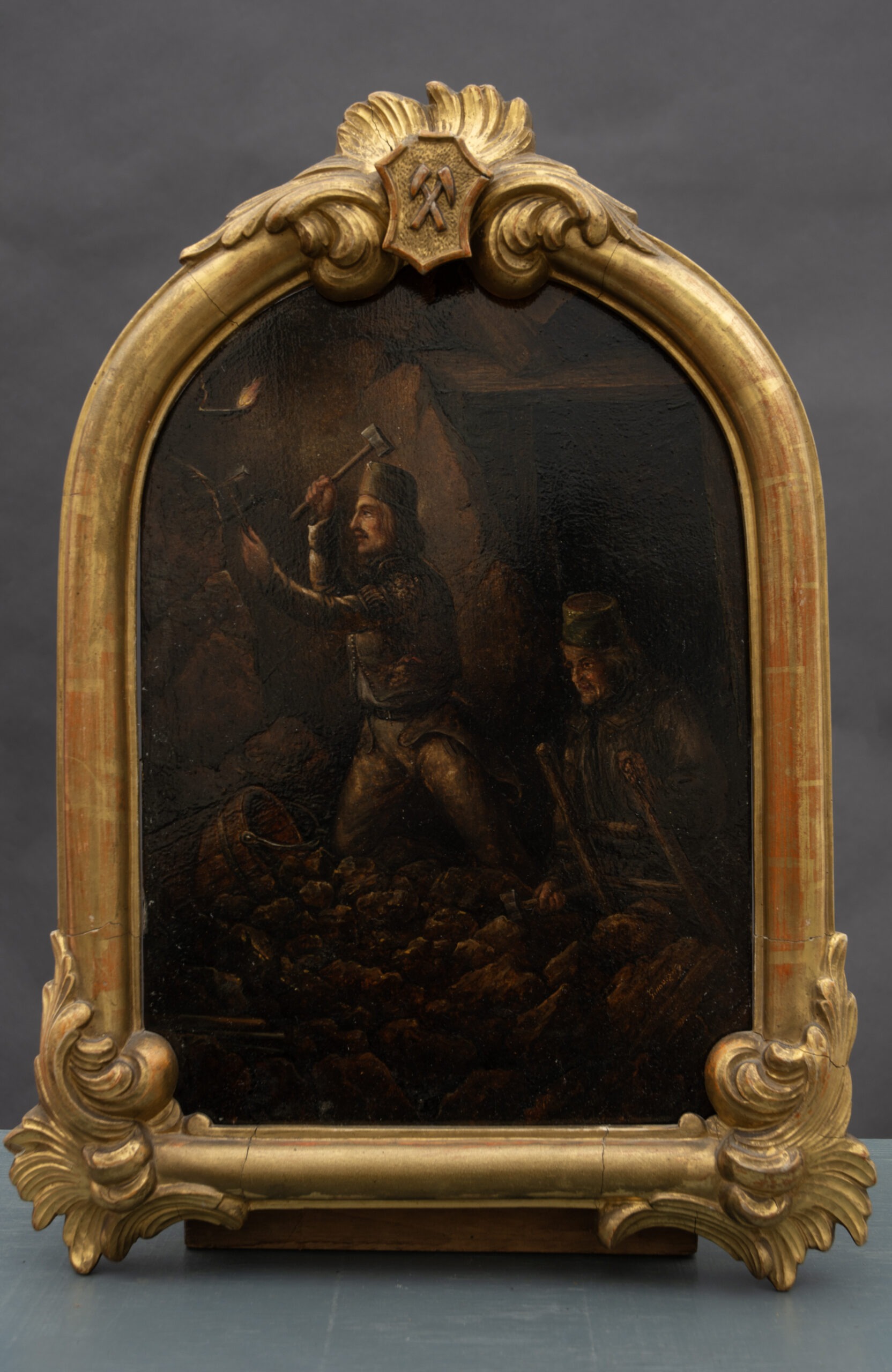 Josef Ginovsky, im Bergwerk